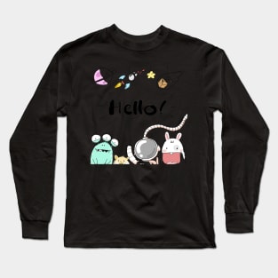 Friendly aliens Long Sleeve T-Shirt